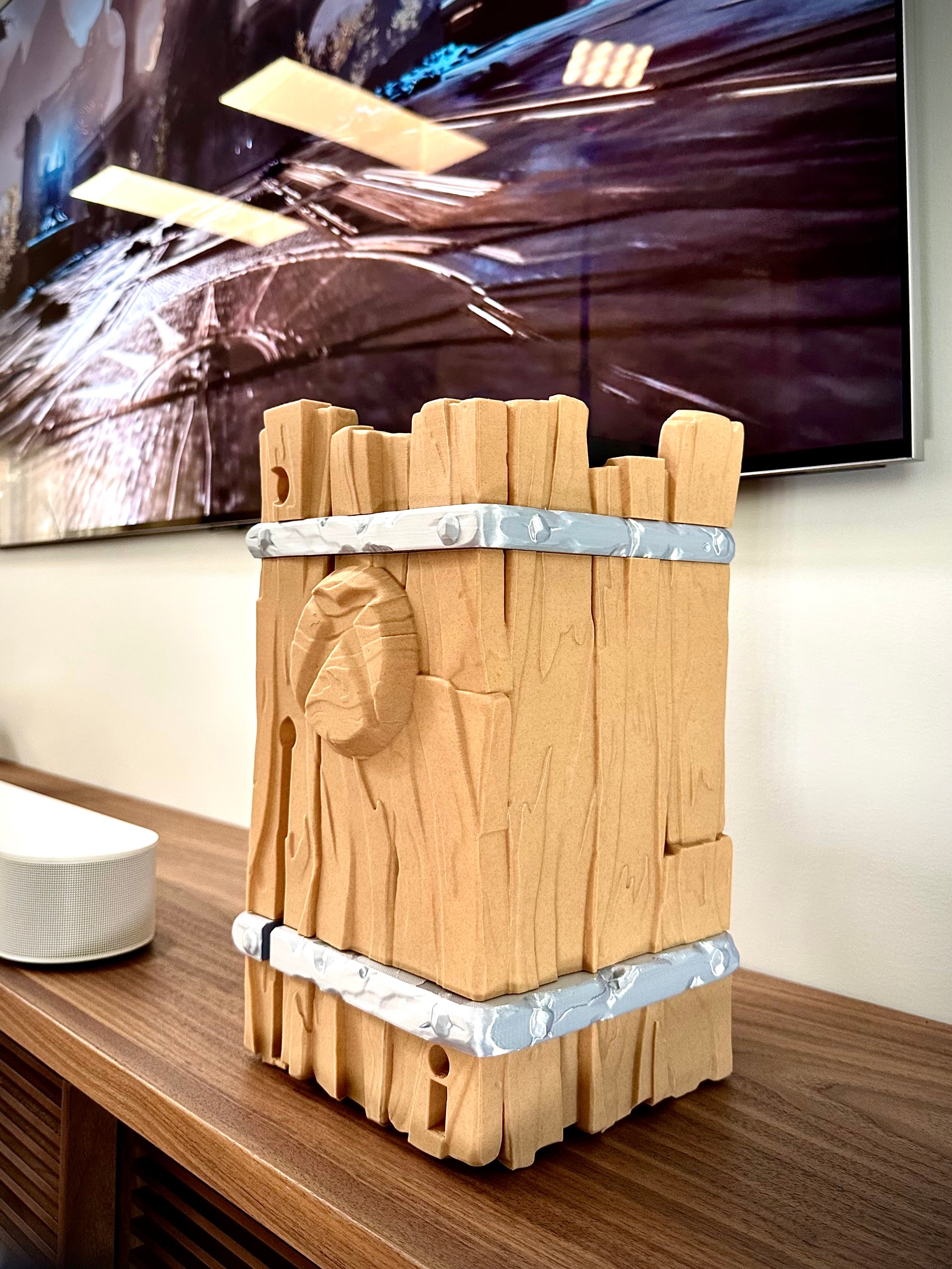 Soporte para Xbox Series X en diseño de madera