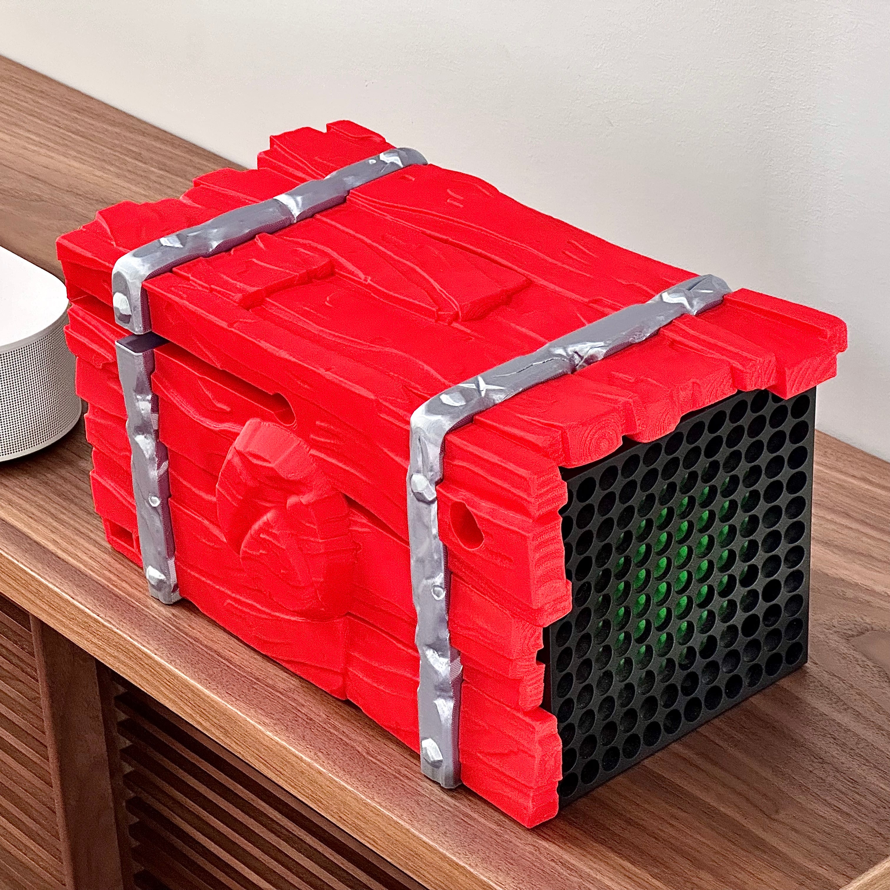 Soporte para Xbox Series X en diseño de madera