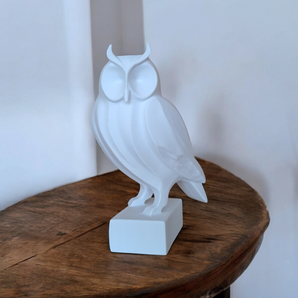 Escultura de búho moderna y minimalista para el hogar