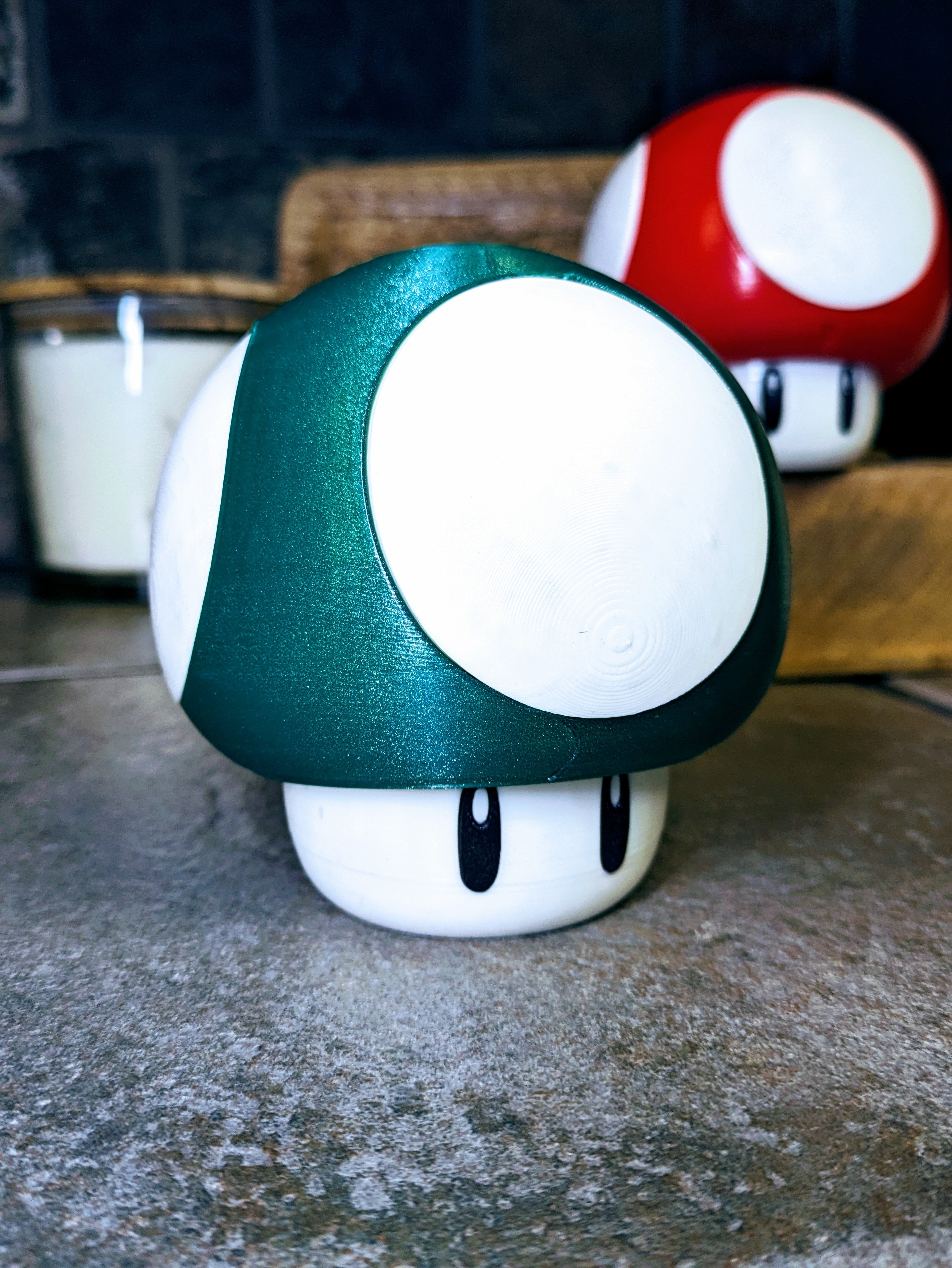 Soporte para juegos con forma de hongo para cartuchos de juegos de Nintendo Switch
