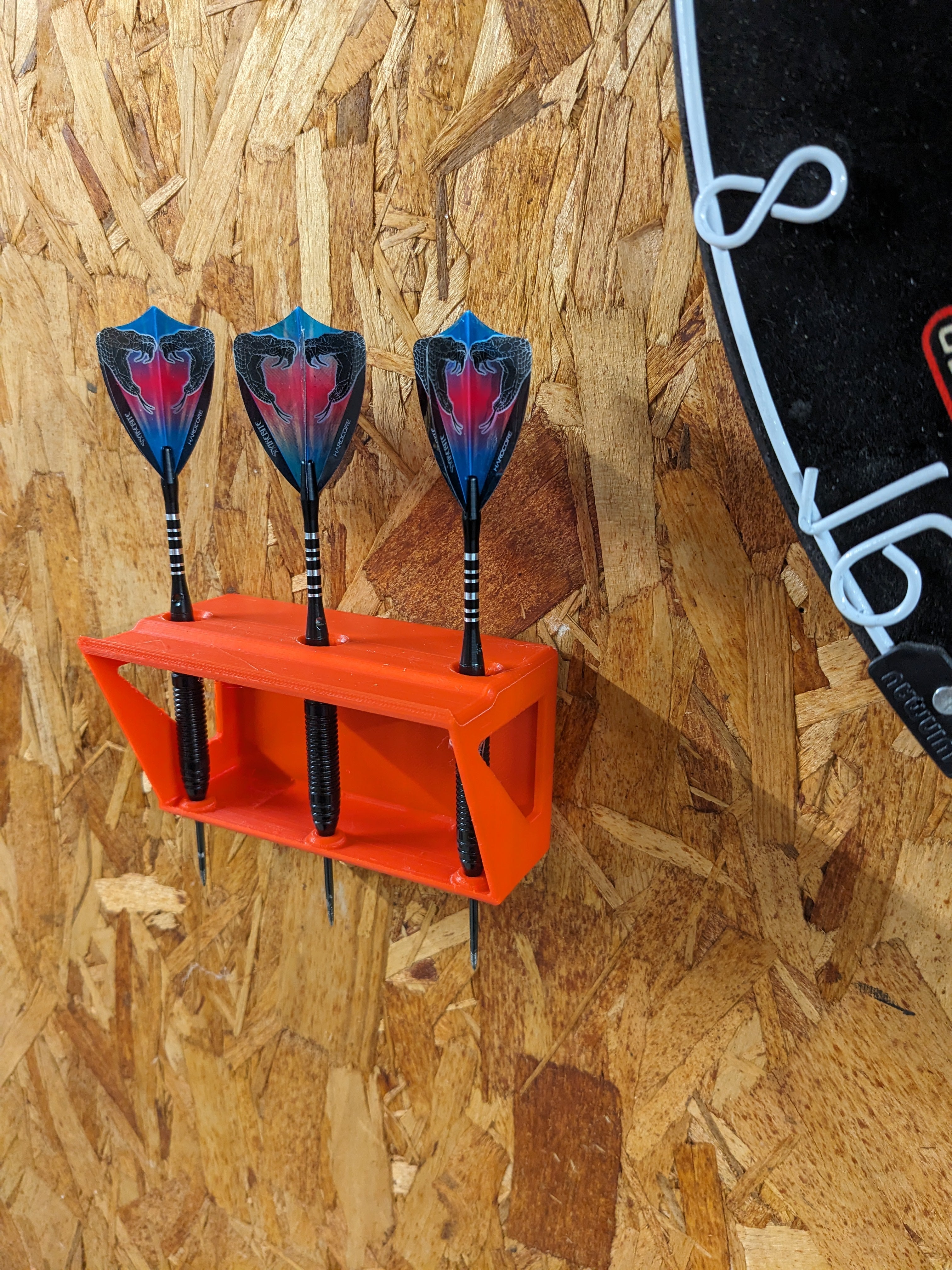 Soporte de dardos de pared para 3 dardos