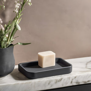 Jabonera minimalista plana para el baño
