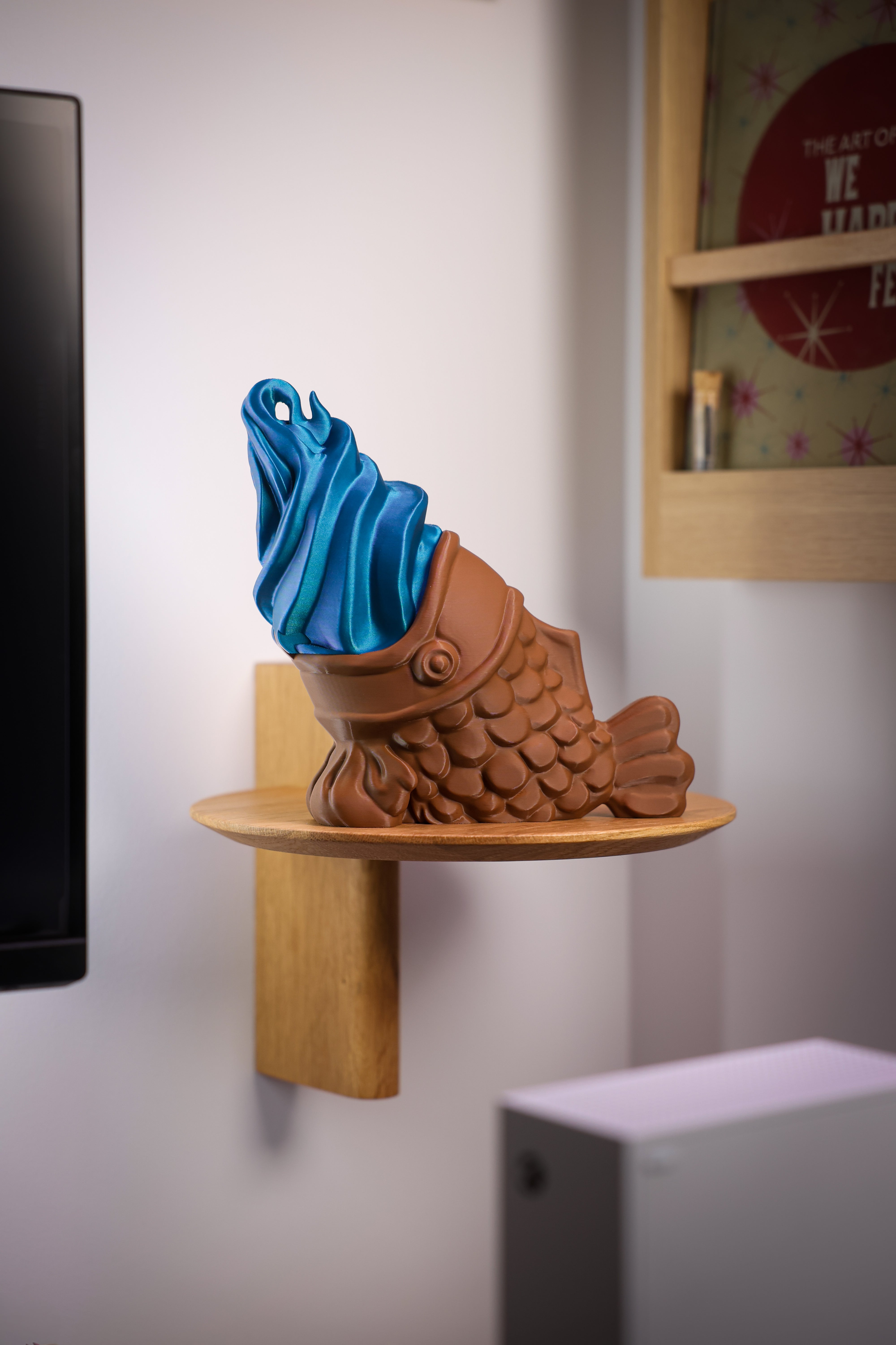 Soporte para helado Taiyaki para organización de escritorio