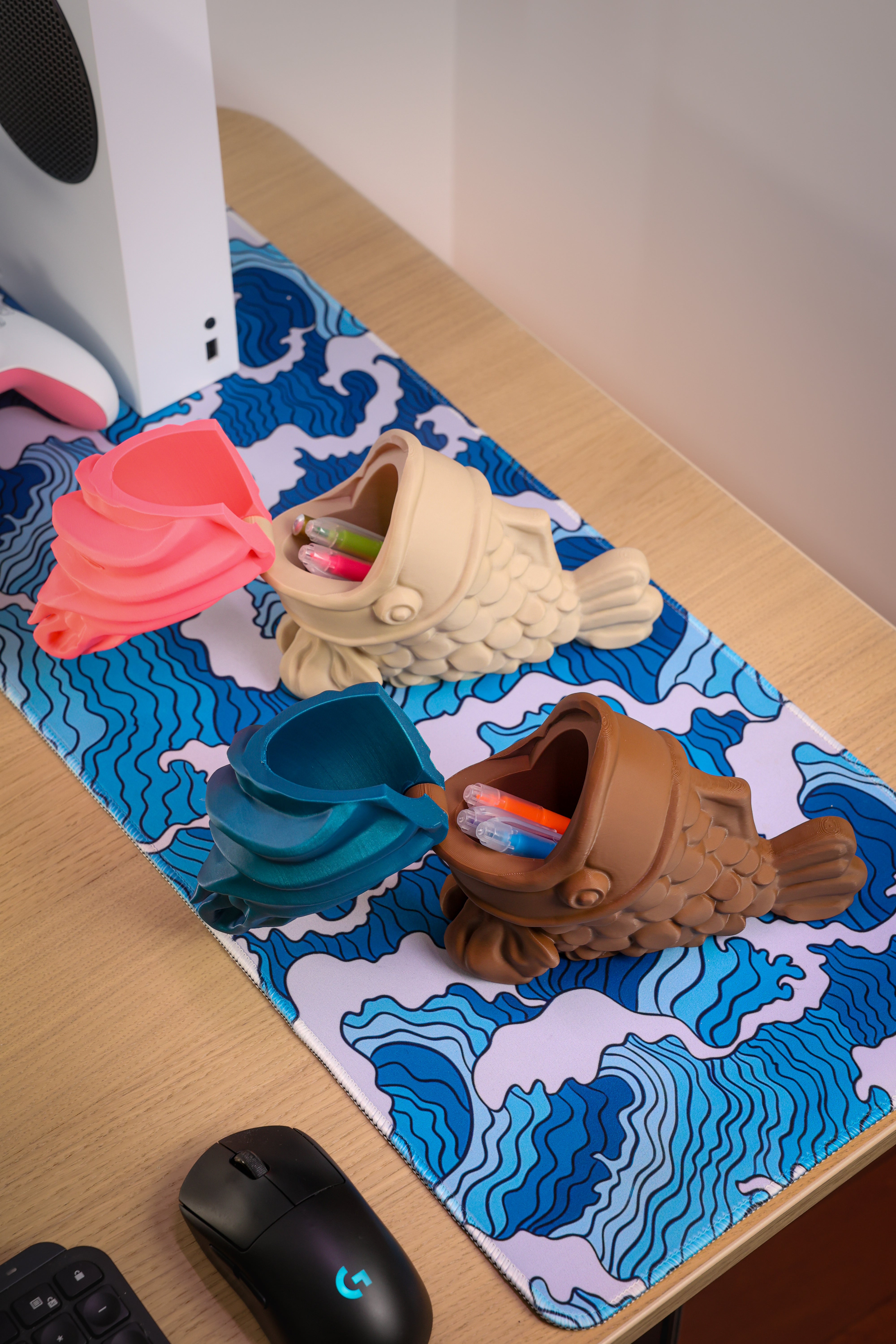 Soporte para helado Taiyaki para organización de escritorio