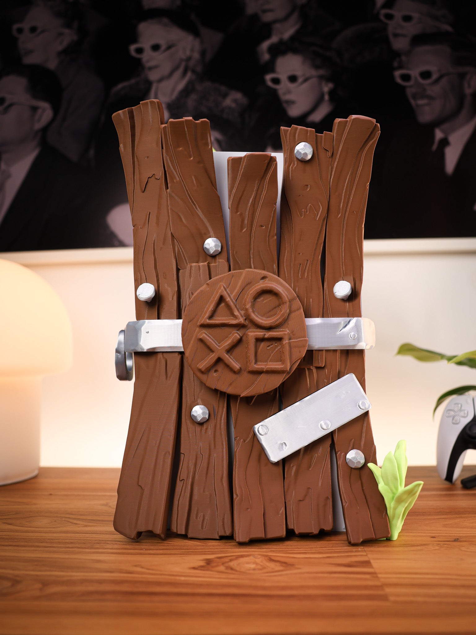 Elegante Funda de Madera para PS5 Slim Digital