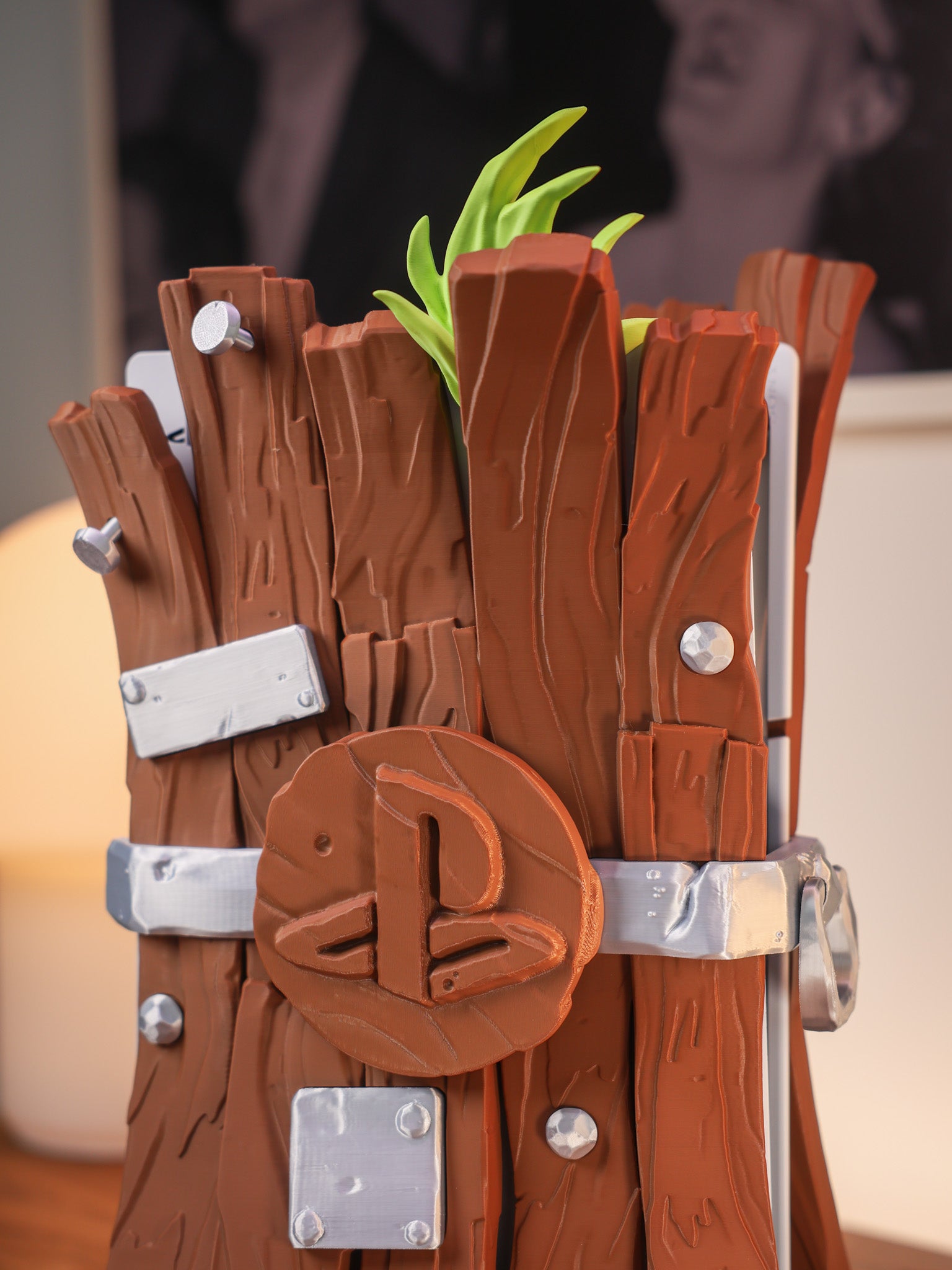 Elegante Funda de Madera para PS5 Slim Digital