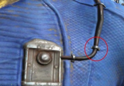 Soporte de arnés de cable del traje de bóveda de Fallout 4 Greeblie