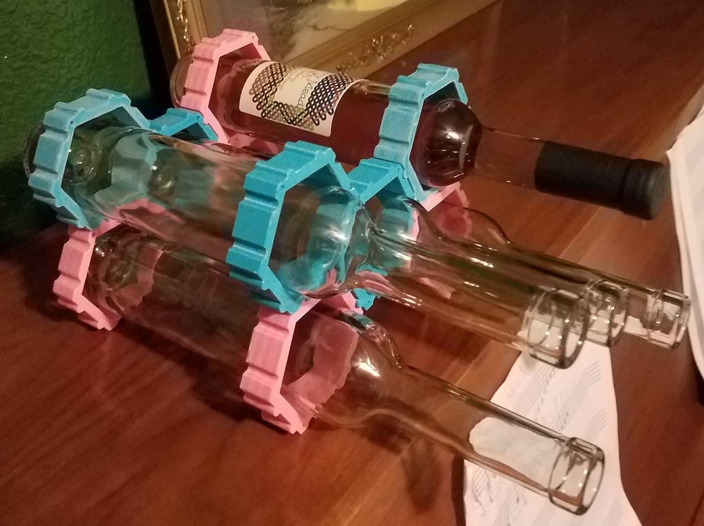Estante modular para botellas de vino para botellas de 375 ml