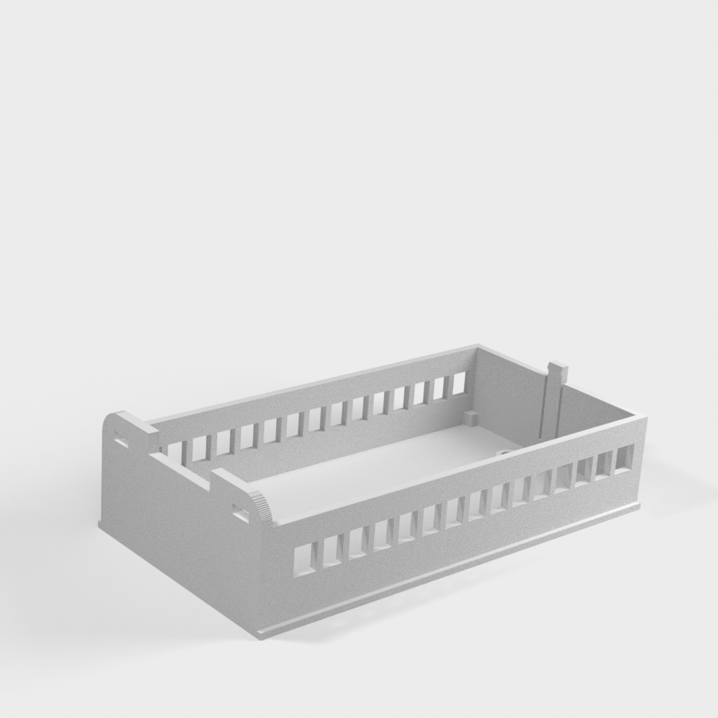 Caja de montaje DIN para Arduino NANO con blindaje Ethernet y adaptador de terminal blindaje IO