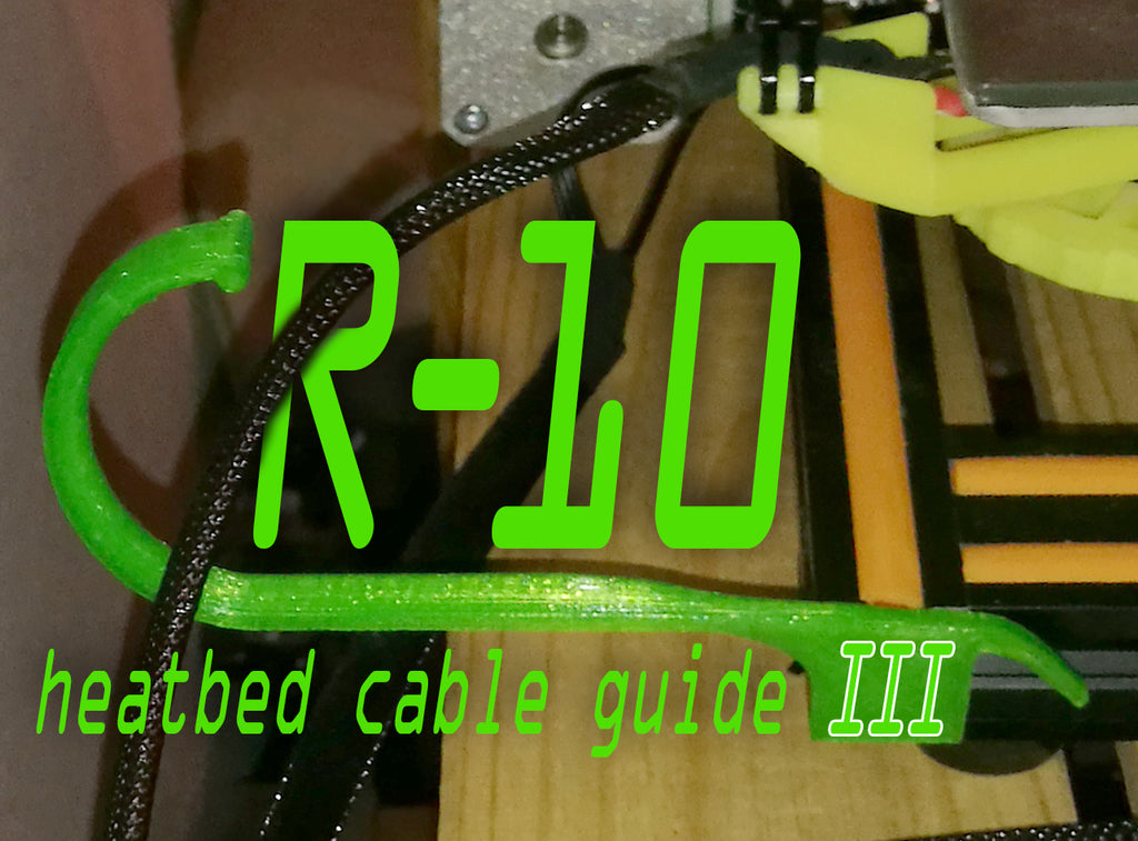 Guía de cables para la cama calefactora CR-10 III