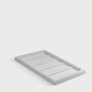 Escurridor de cubiertos diseñado en Fusion 360