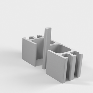 Organizador de cables con soporte para cables de 5 mm