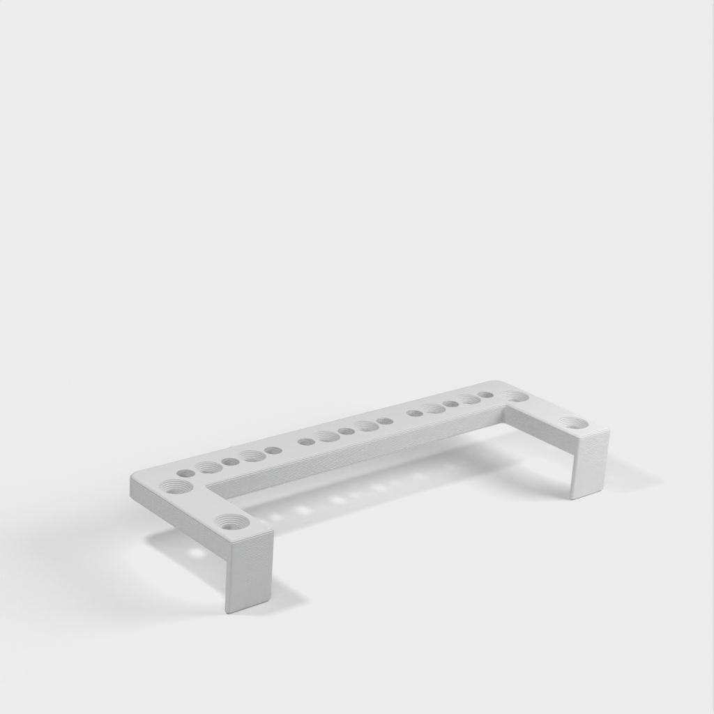 Riel Rack 3U para Mesa Lack de Ikea