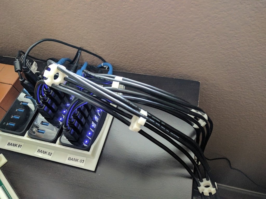 Organizador de cable USB Heptagonal