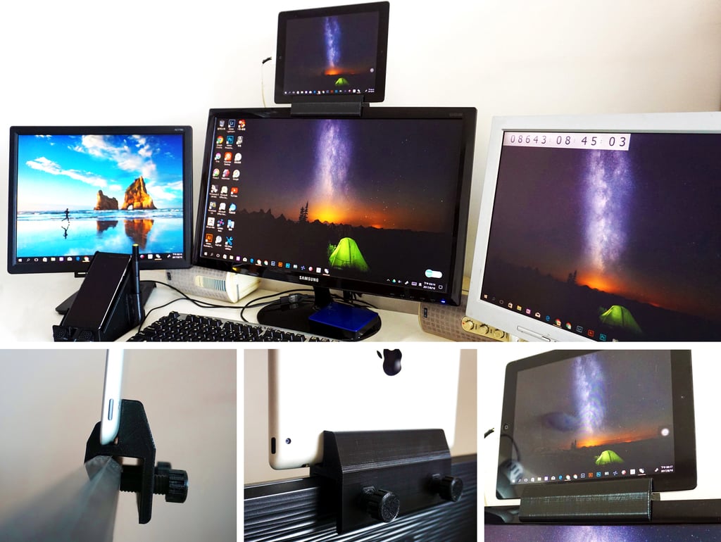 Soporte de iPad para monitor