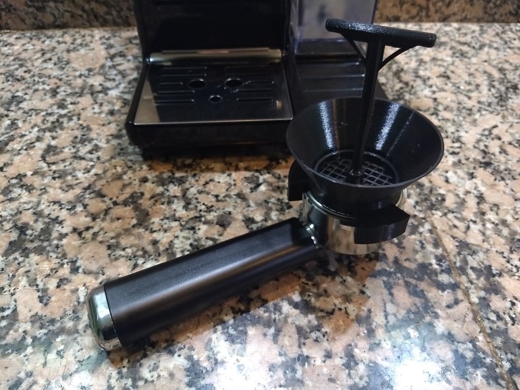 Embudo de portafiltro de espresso con función de distribución
