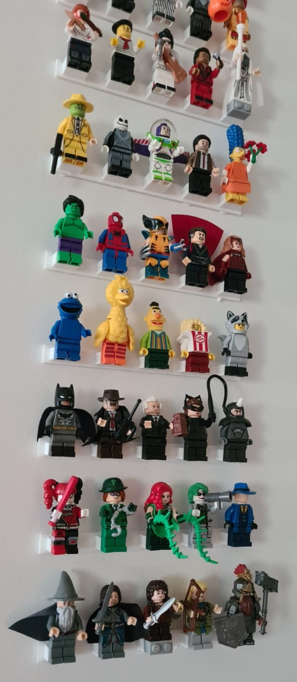 Exhibición de Minifiguras de Lego - Exposición elegante de tus Minifiguras