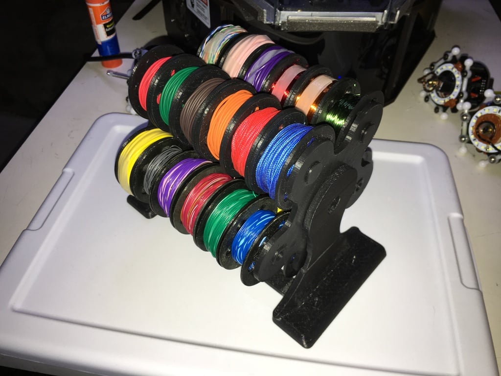 Organizador de Cables Rotativos de 32 Bobinas
