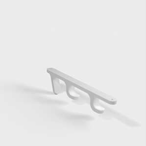 Soporte de pared para esquís y bastones.