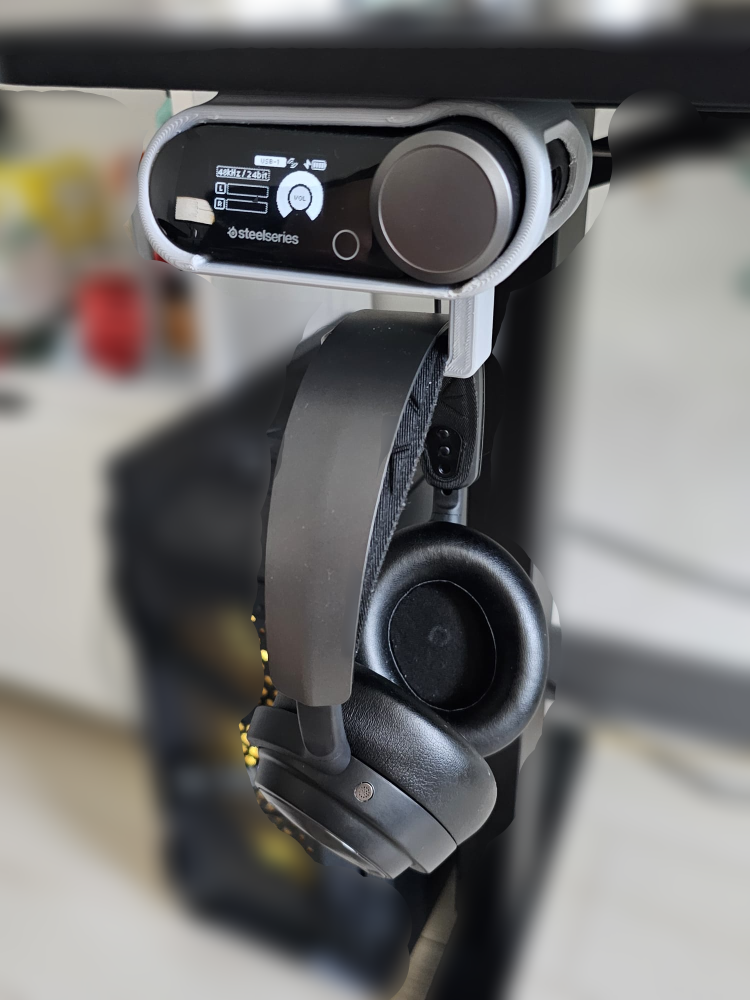 Soporte para auriculares Arctis Nova Pro para montaje debajo de la mesa