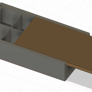 Caja de almacenamiento para tornillos y piezas pequeñas con tapa deslizante