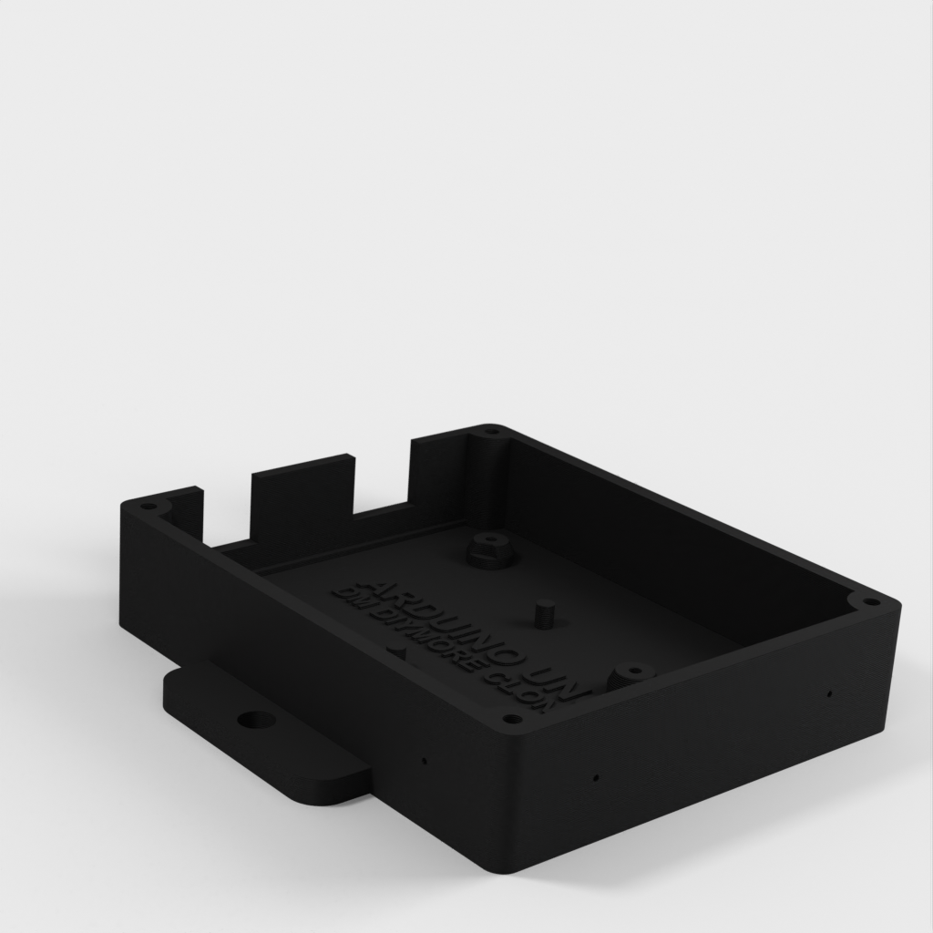 Caja Arduino con pestañas de montaje y tapa para clon DM DIYMORE