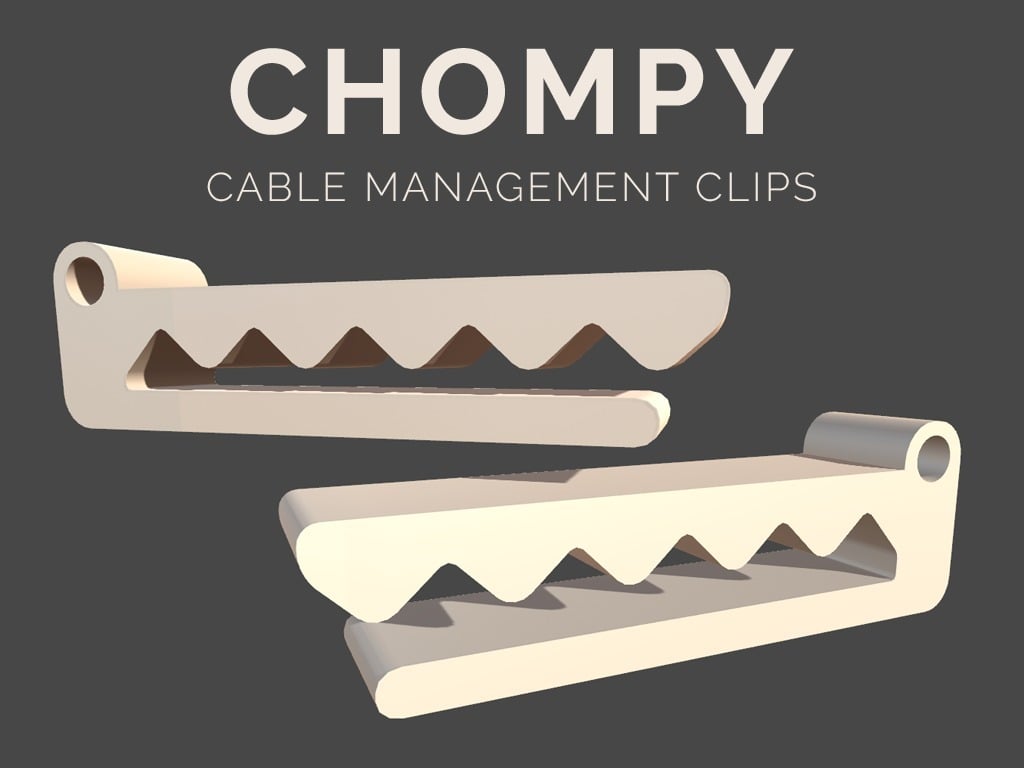Clip de gestión de cables Chompy Cocodrilo