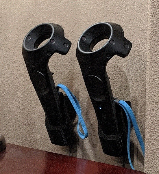 Soporte de pared para controlador HTC Vive con función de carga