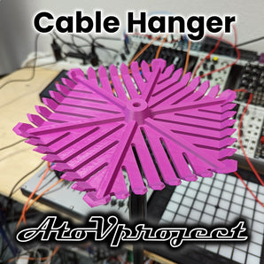 Soporte para cables Eurorack para soporte de micrófono