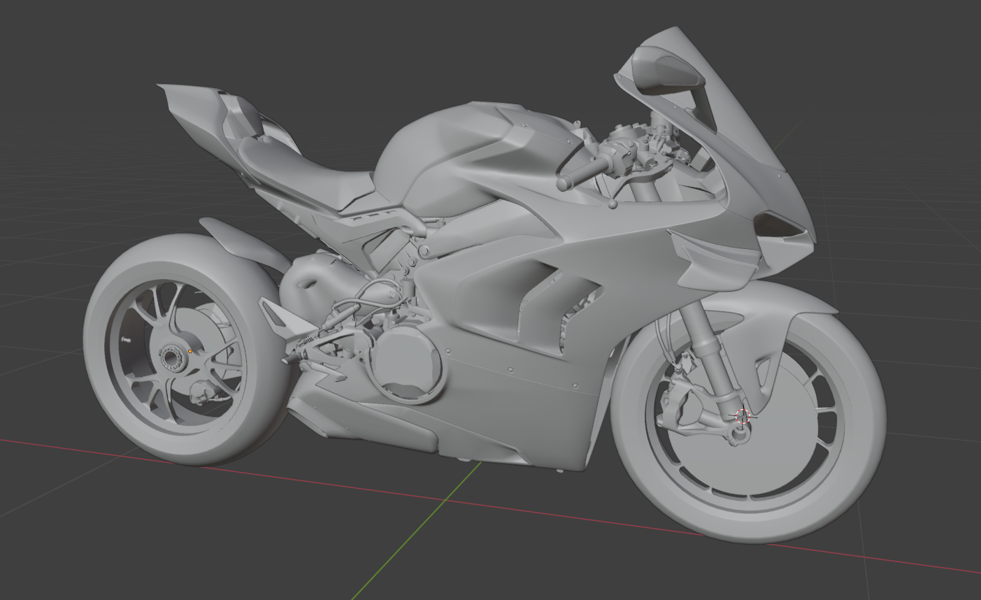 Ducati Panigale V4 R 2019: Modelo 3D detallado