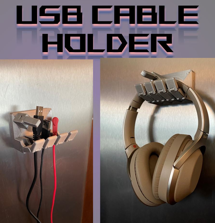 Cable USB y soporte para cables de prueba