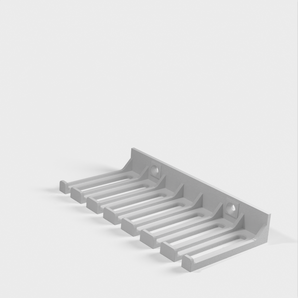 Portacables de 6 mm con orificios roscados para laboratorio