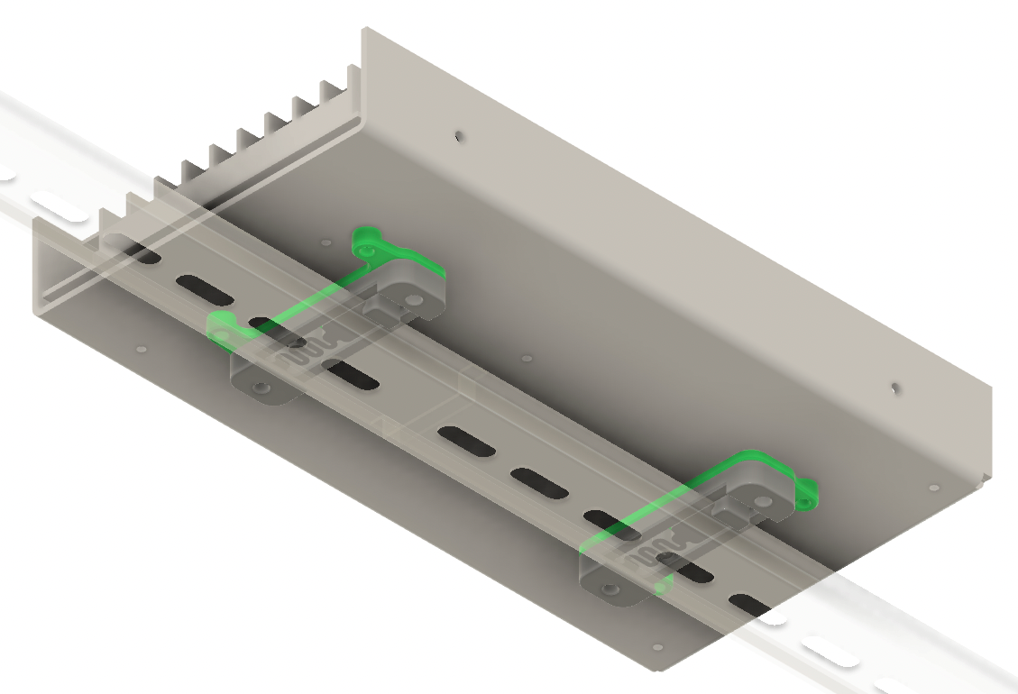 Soporte de montaje Meanwell LRS/RSP para carril DIN