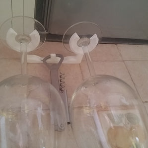 Soporte para botellas de vino con diseño de cangrejo