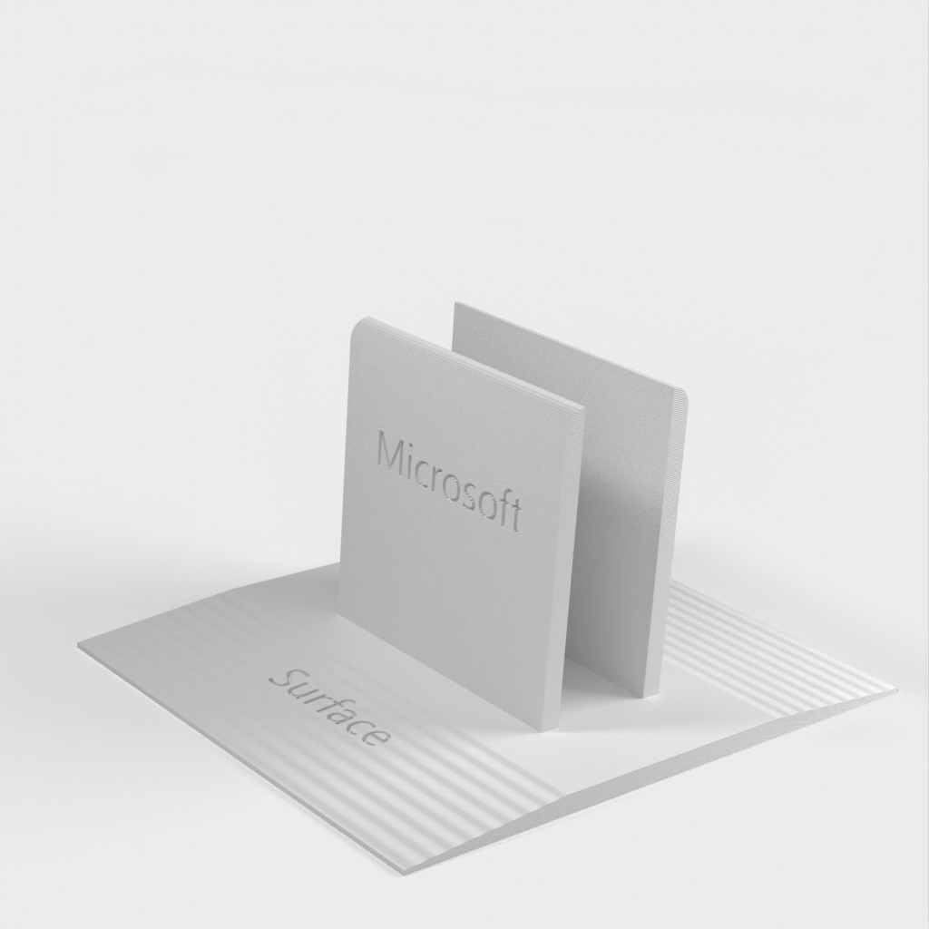Soporte para Surface Pro 1 con logotipos de Microsoft grabados