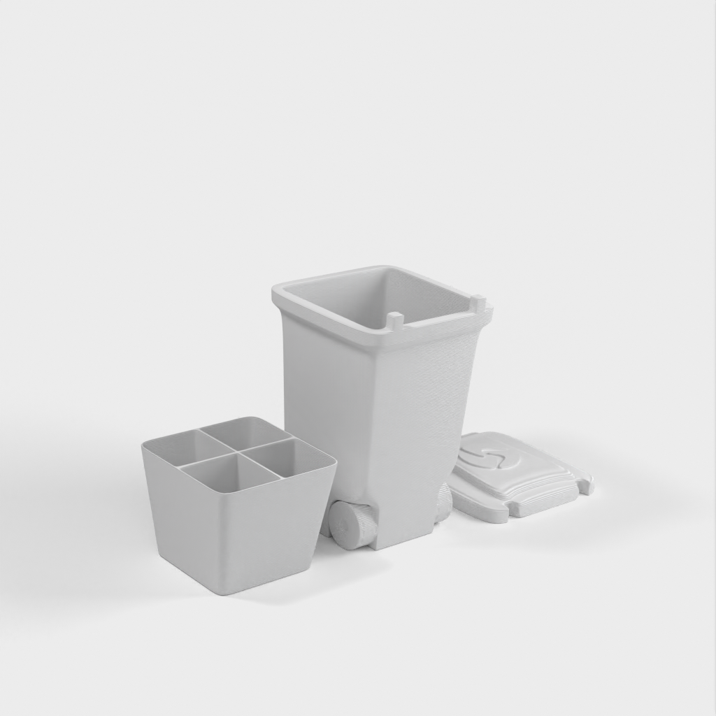 Mini papelera para organizar objetos pequeños