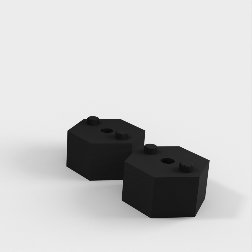 Asas de armario con distintos tipos de inserción para armario de impresora 3D