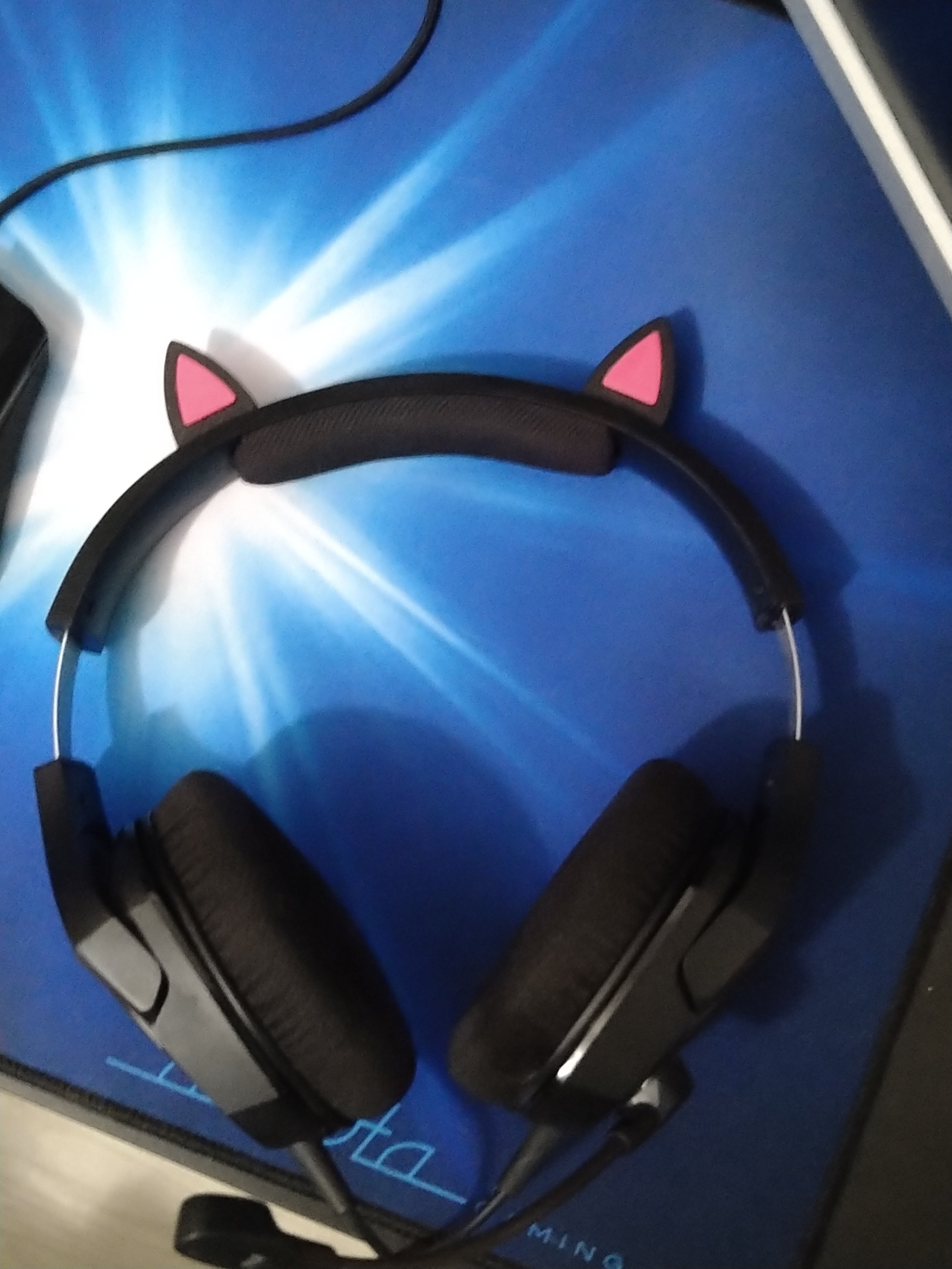 Divertidas orejas de gato para auriculares HyperX Cloud Stinger Core Gaming