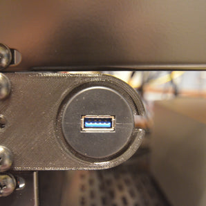 Soporte de puerto USB/CC para rack de 19 pulgadas
