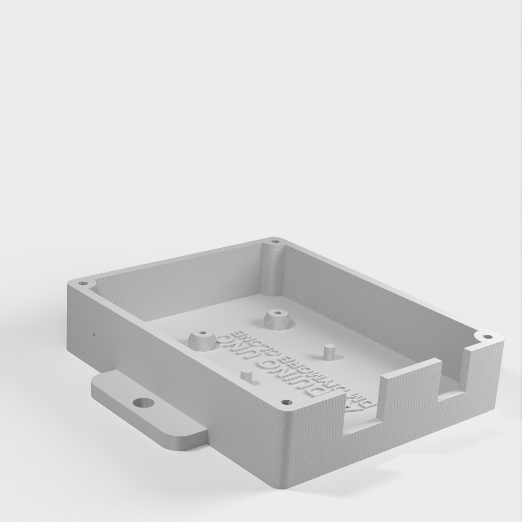 Caja Arduino con pestañas de montaje y tapa para clon DM DIYMORE
