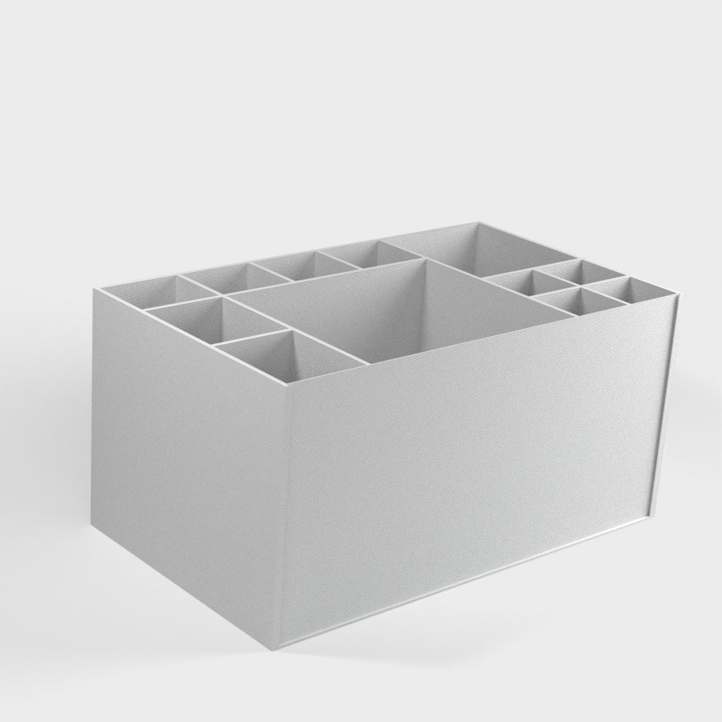 Caja organizadora para baño, oficina y almacenamiento de herramientas.