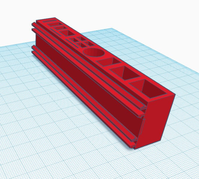 Caja de herramientas para rieles de aluminio extruido: organización para Aquila, Ender 3 y más
