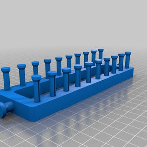 Telar de punto rectangular con 10 clavijas