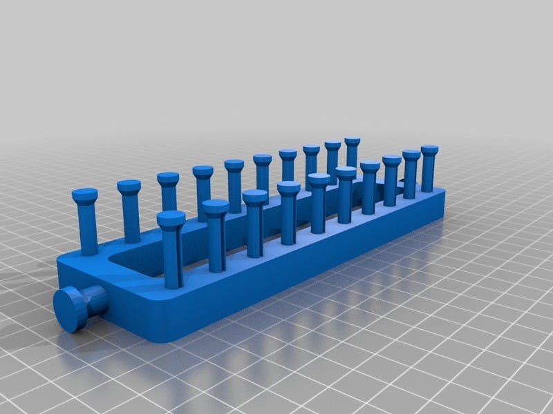 Telar de punto rectangular con 10 clavijas