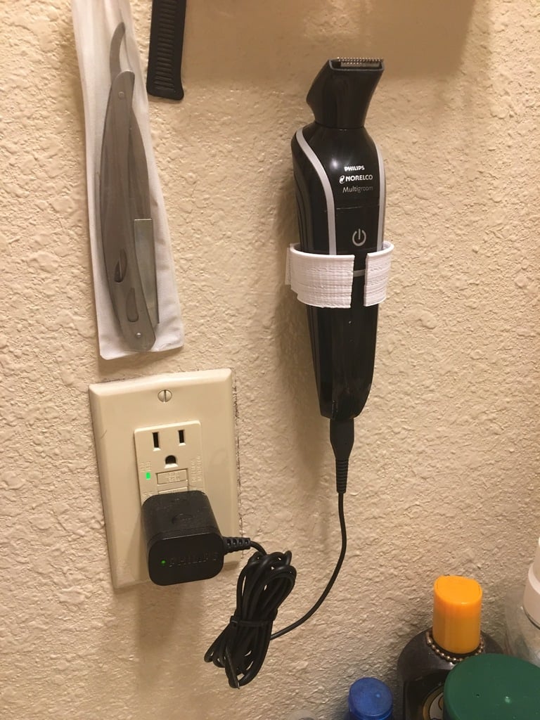Práctico montaje en pared para Philips Norelco QG3330 Multigroom