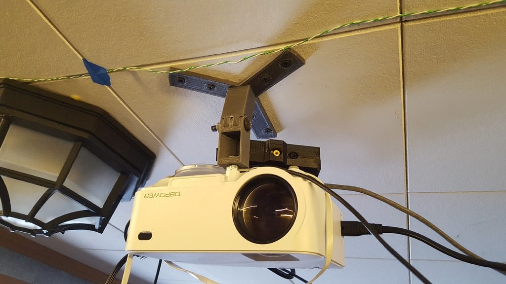 Soporte de techo para proyector con ángulo ajustable