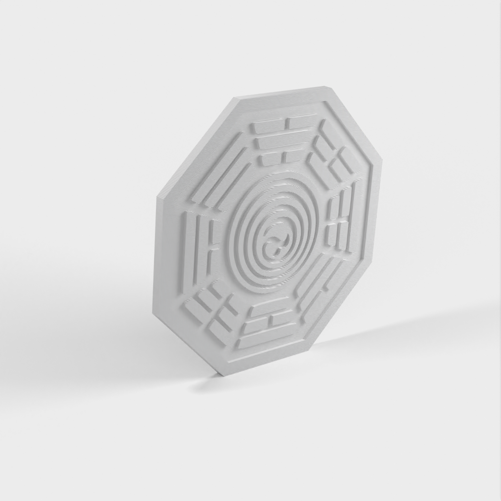 Dharma Initiative (Lost) Coaster Juego de 7 posavasos y soporte