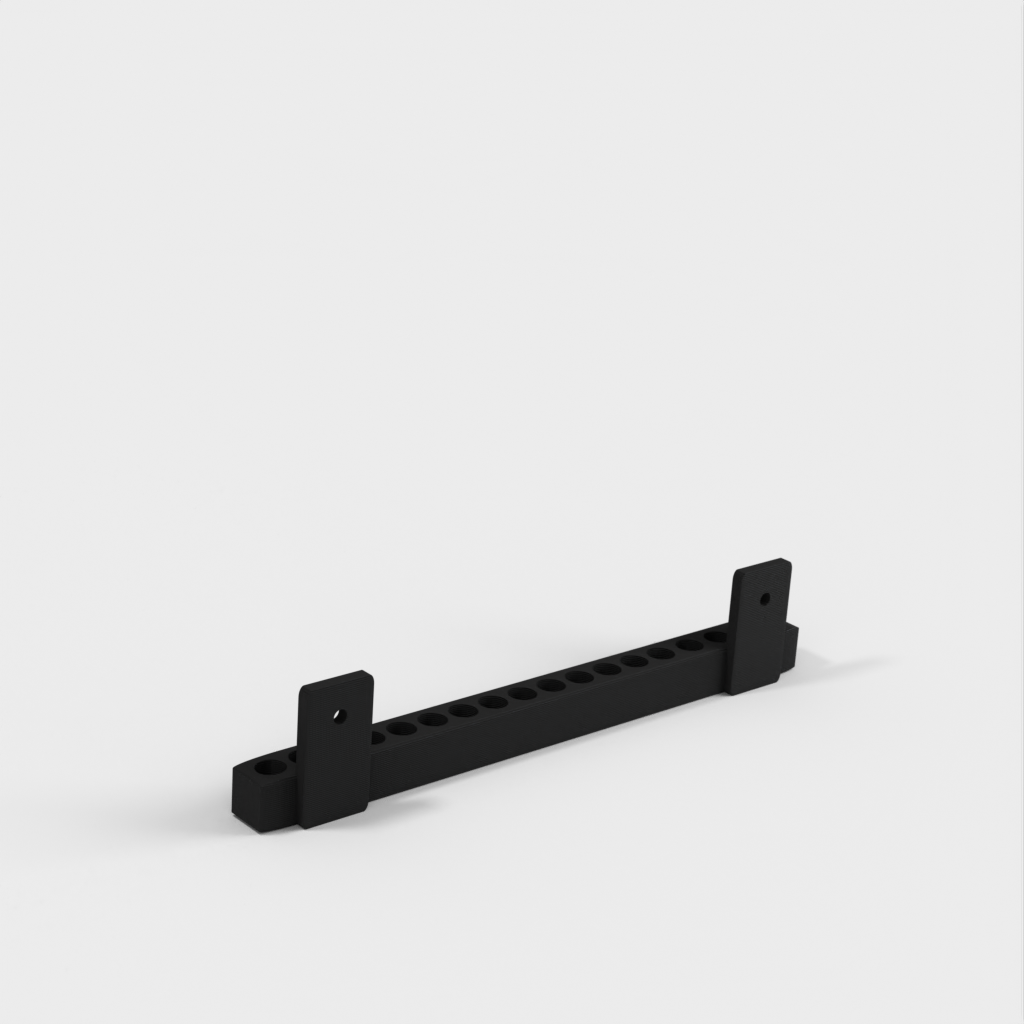 Portapuntas de destornillador de pared con orificios de 8 mm