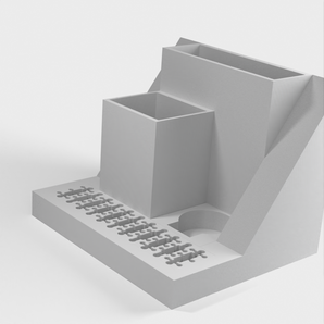 Organizador de sobremesa con USB y soporte para tarjetas SD
