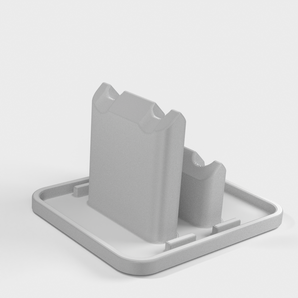 Soporte para cepillos de dientes Oral-B con soporte para hilo dental y espacio para estante para espejo